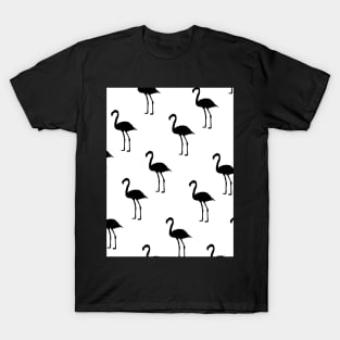 Monochrome Flamingos T-Shirt